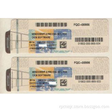 Professional Windows Product Key Sticker license COA Label